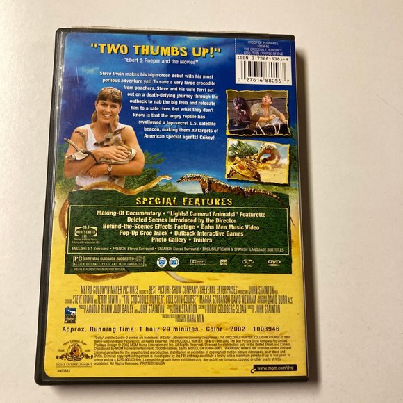 The Crocodile Hunter - Collision Course - DVD By Steve Irwin - Picture 2 of 4